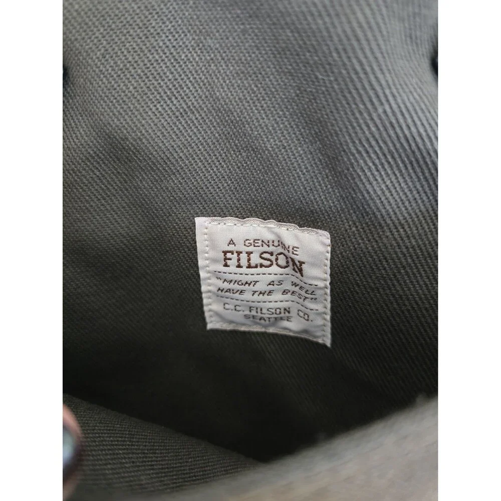 NWT FILSON RUGGED TWILL TOTE BAG WITH ZIPPER MADE IN USA OTTER GREEN